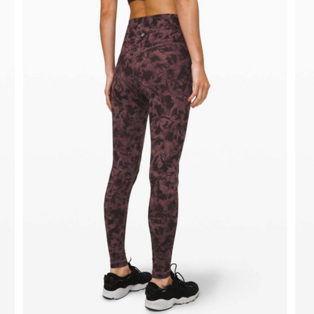Lululemon Align Pant 28" - Mini Dusk Floral Antique Bark Black - Size 6 - Picture 12 of 16